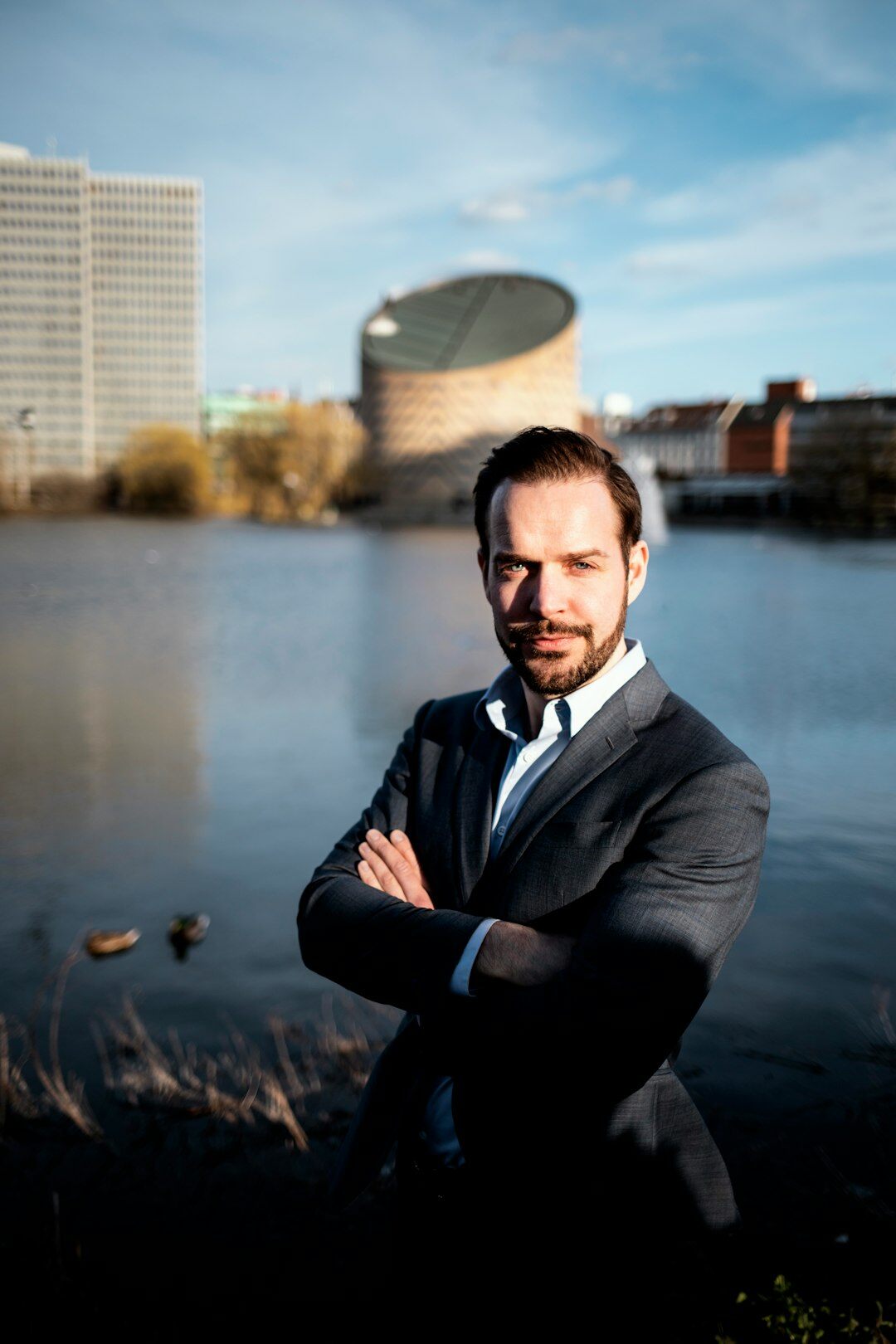 Studio portrait of a Danish male sound and archive researcher