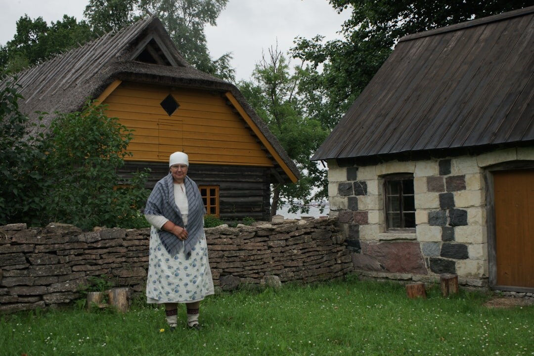 elderly man in village