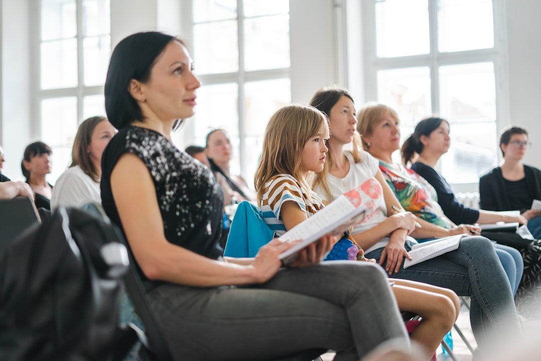 woman leading book discussion
